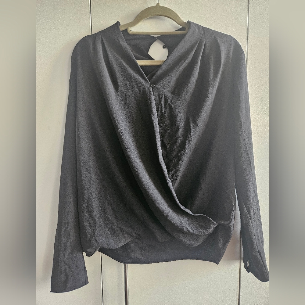 MM Lafleur Size M Black Women's Blouse